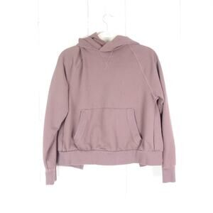 Athleta Hoodie Womens SZ S Split Moonrise Open Back Athleisure Athletic Wear